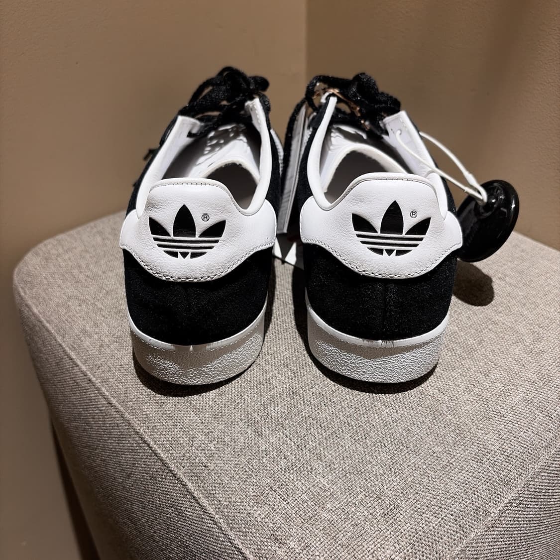 (정품/새상품) ADIDAS 아디다스 남성 가젤 블랙 화이트 상품이미지3