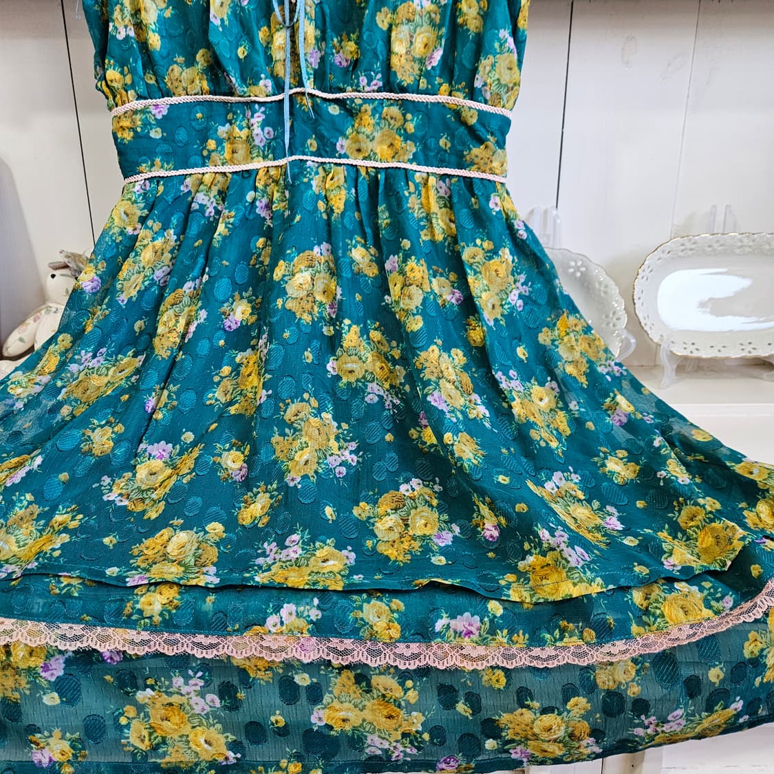 엑시즈팜(axes femme)플로럴 레이스 원피스 상품이미지7