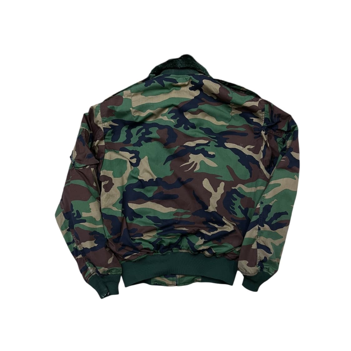 밀리터리 카모플라쥬 퍼 봄버 자켓 상품이미지3