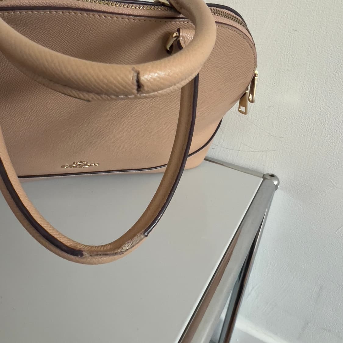 Coach leather tote bag (baby pink) 상품이미지5
