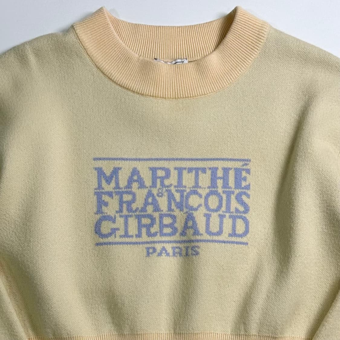 마리떼프랑소와저버 옐로우 크롭 니트 상품이미지2