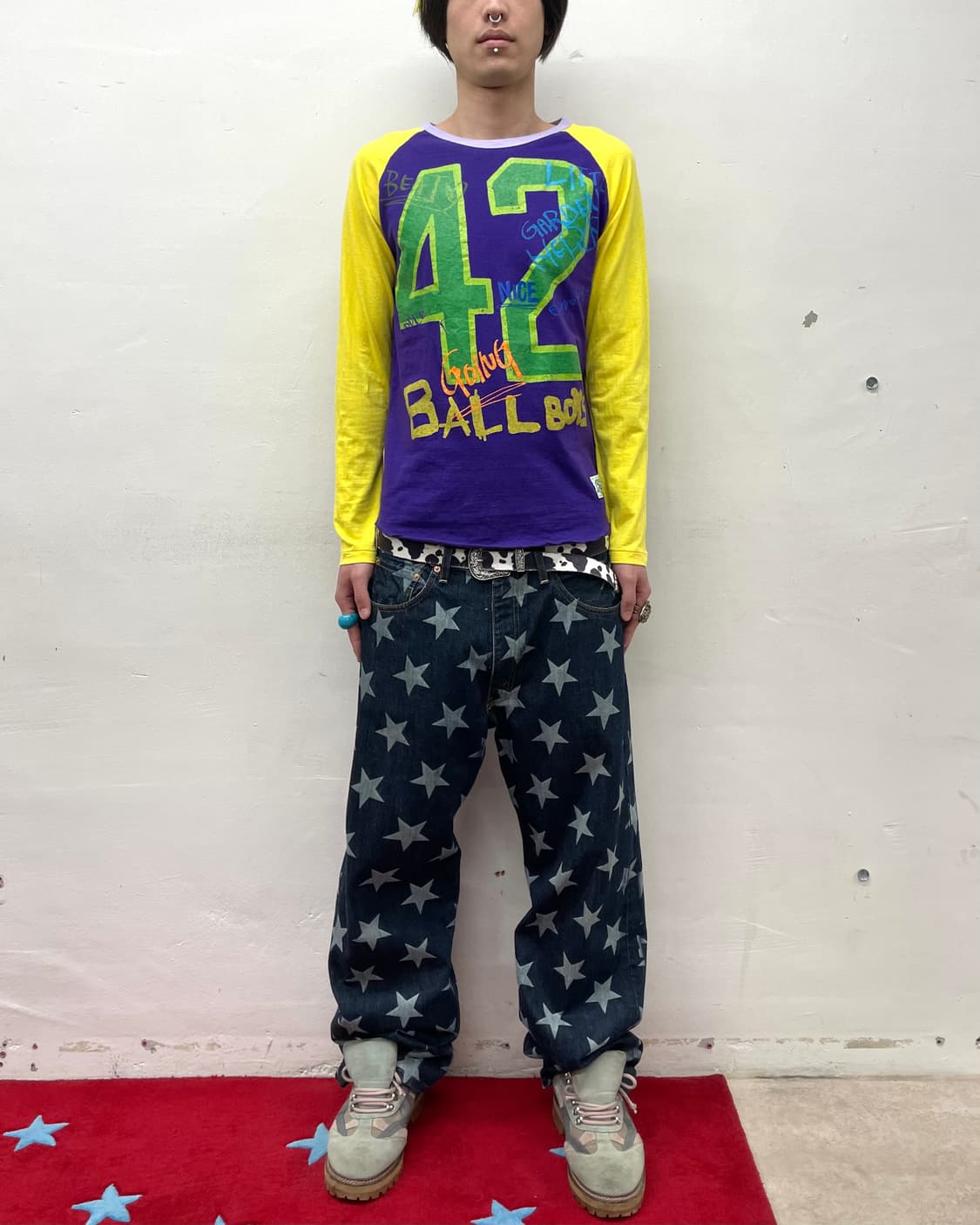 42 Ball Boy Retro Purple & Yellow Sleeve 상품이미지3