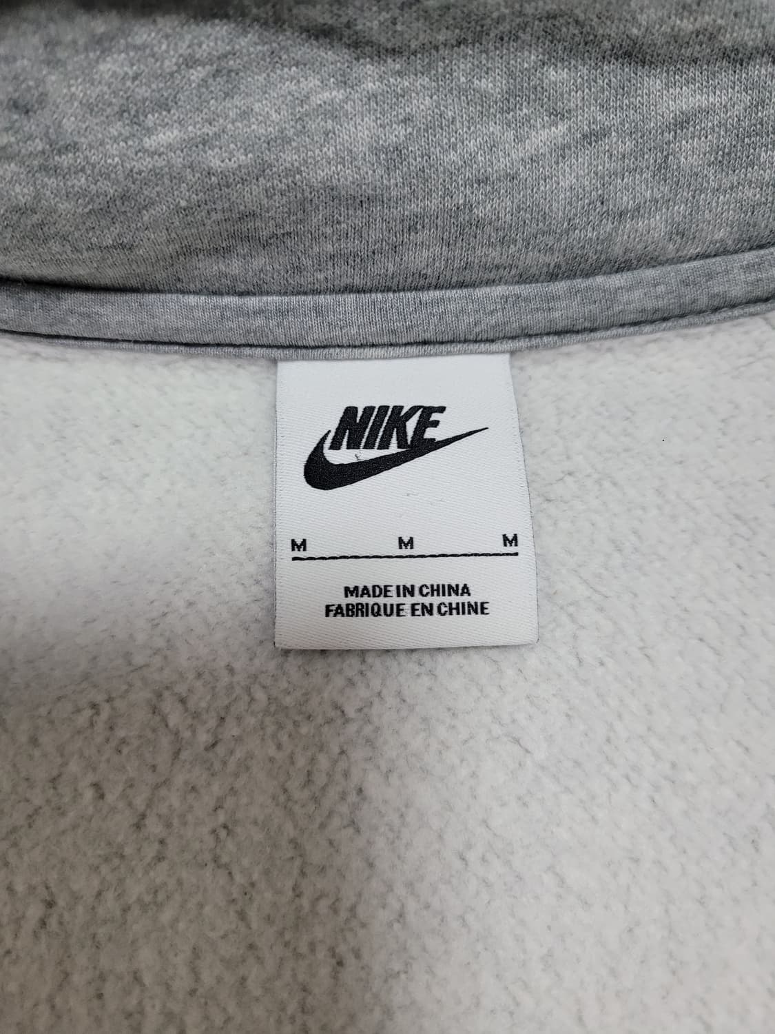 나이키 클럽 브러쉬드 백 하프집 풀오버 M 상품이미지6