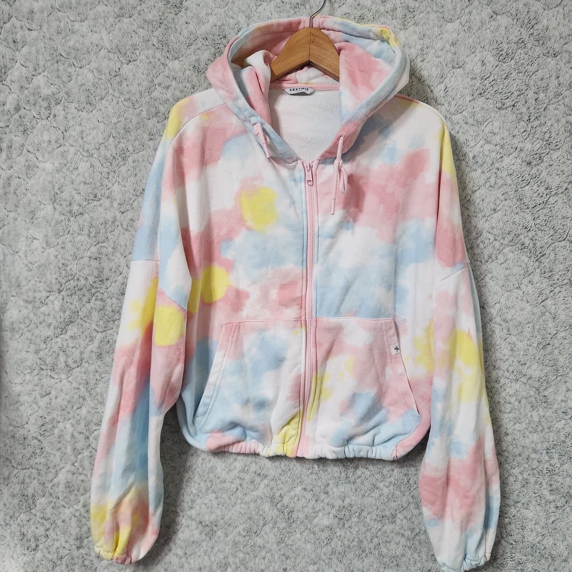 J188 [F] 젝시믹스 타이다이 크롭 후드 집업 상품이미지1