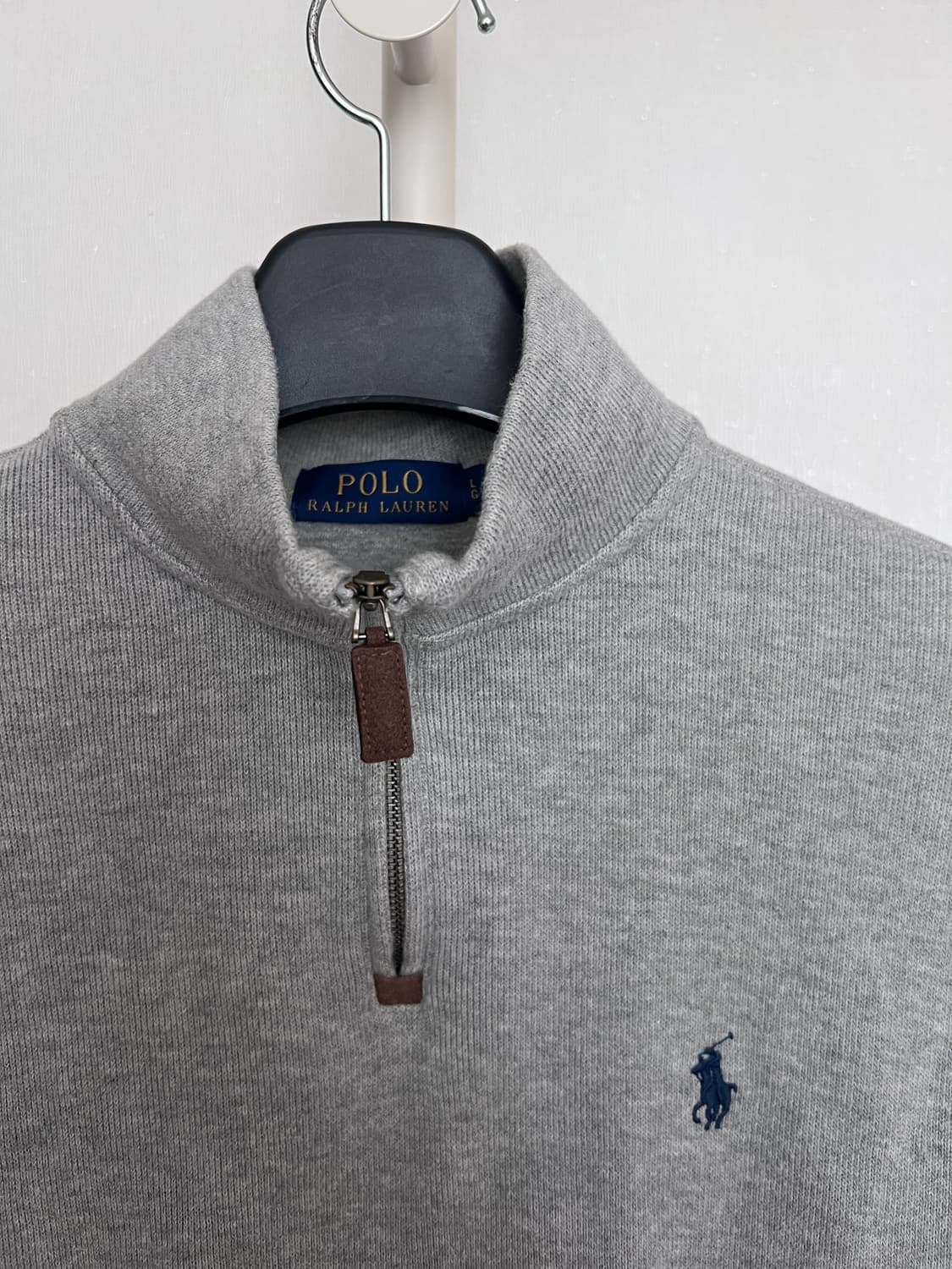 Polo Ralph Lauren Grey Half-Zip Cotton S 상품이미지3