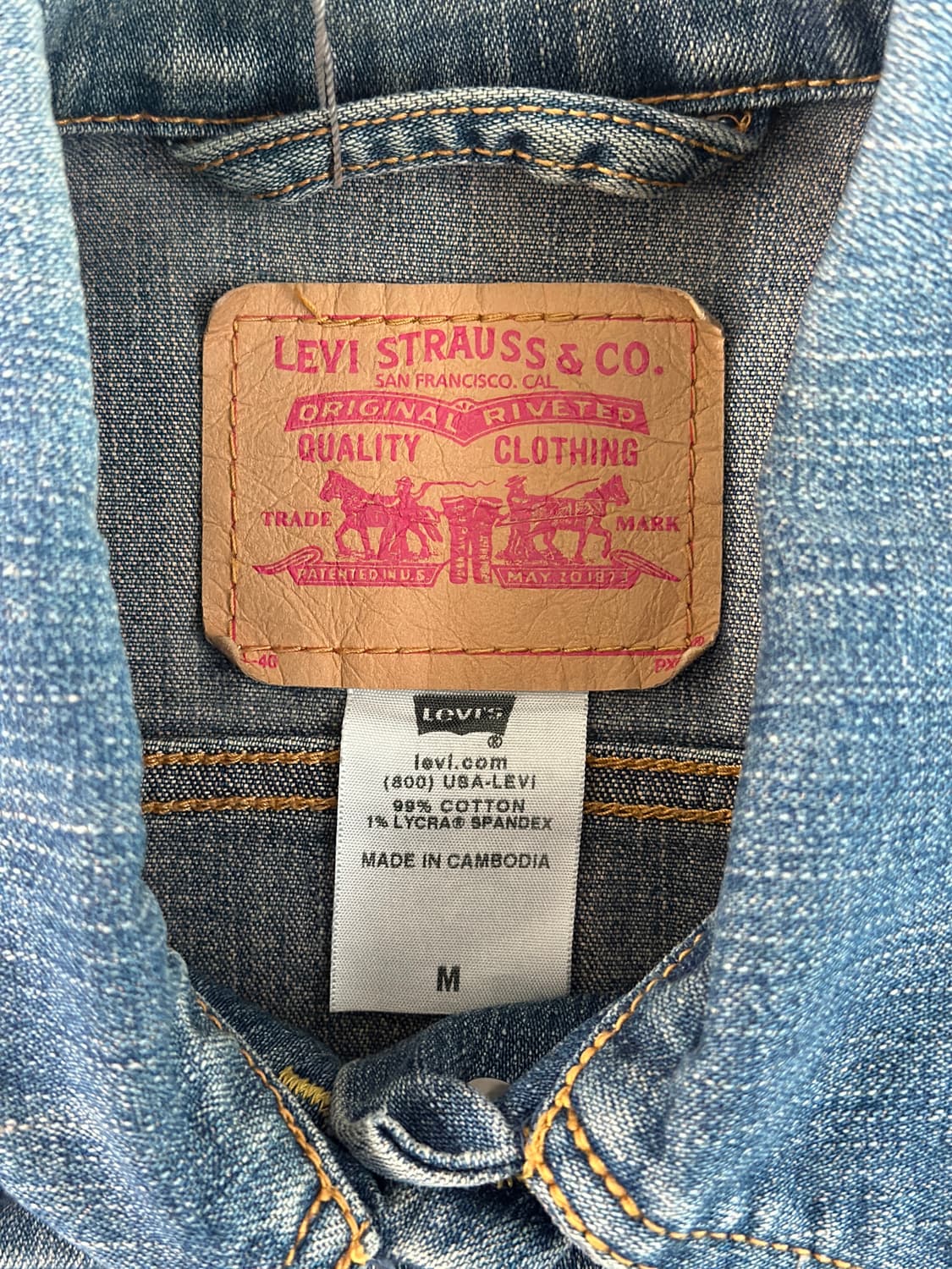 리바이스 00s 우먼 크롭 데님 자켓  상품이미지9