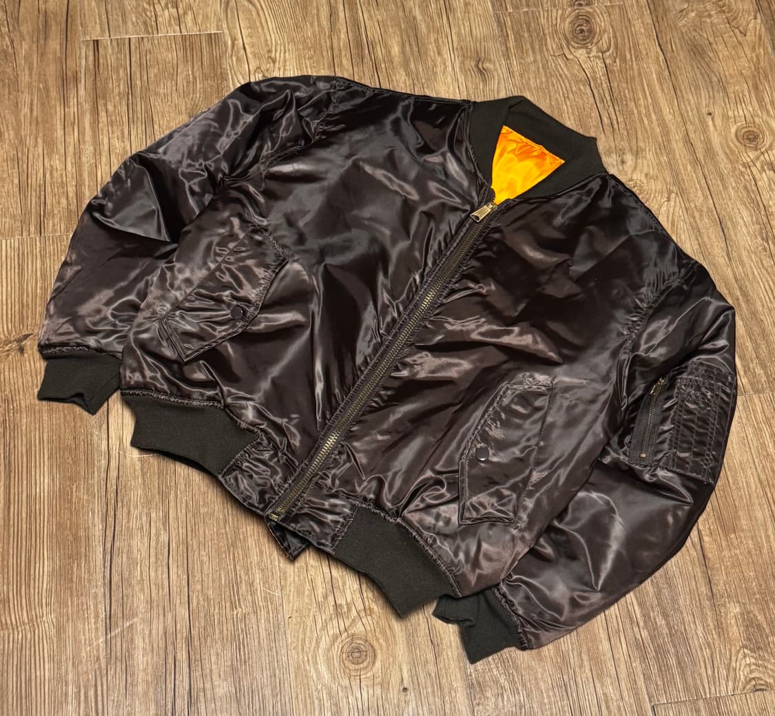 [L] C-4 다크브라운 리버시블 ma-1 항공 점퍼 상품이미지1