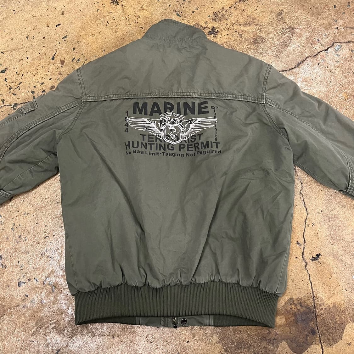 [정품/L] 캠프5 카키색 MA-1 스타일 점퍼 b19 상품이미지4