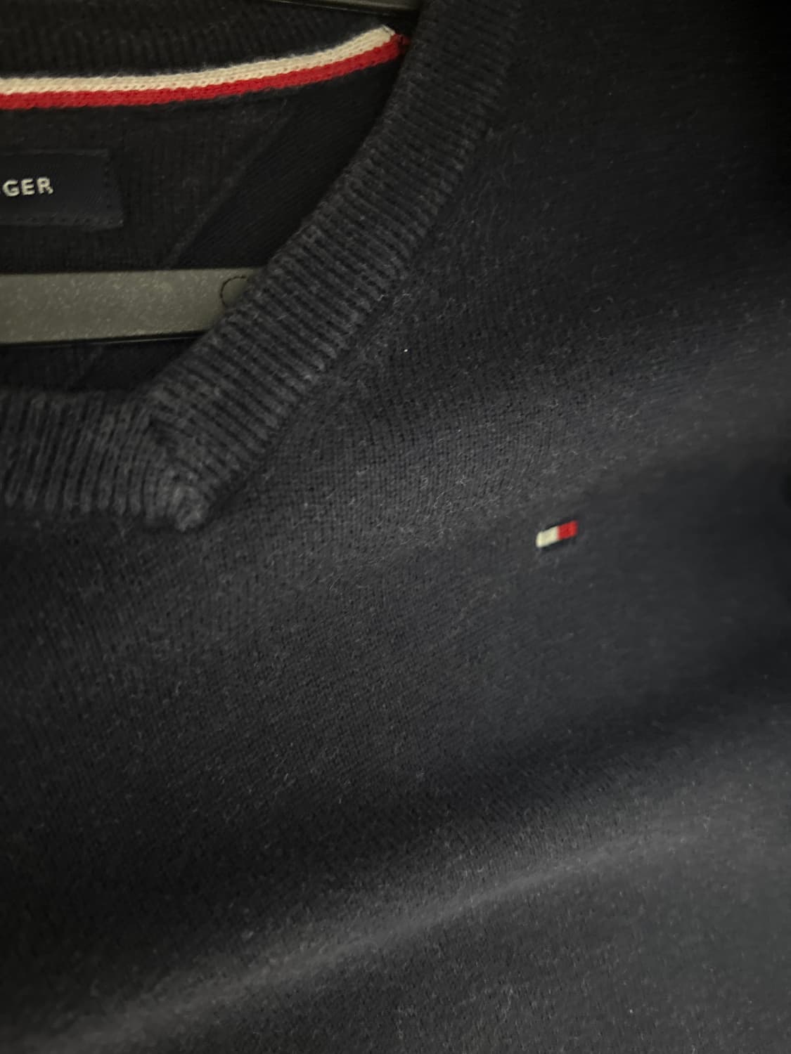 타미힐피거 브이넥 니트 xs 상품이미지1