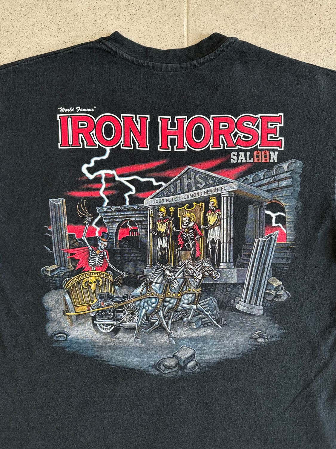 90s 빈티지 아이언호스 바이커 티셔츠 Iron Horse 상품이미지3
