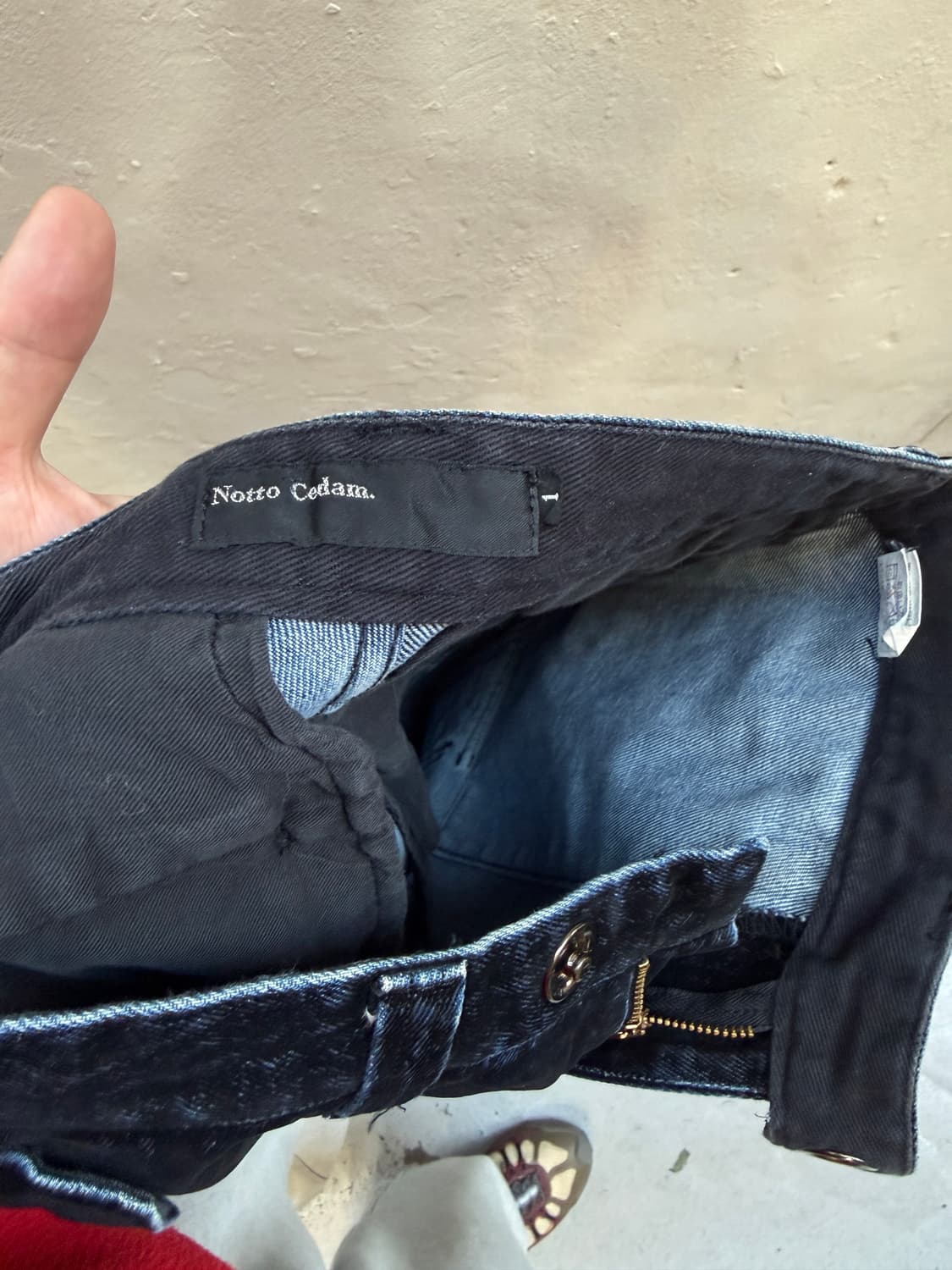 notto cedam coated denim cargo 상품이미지7