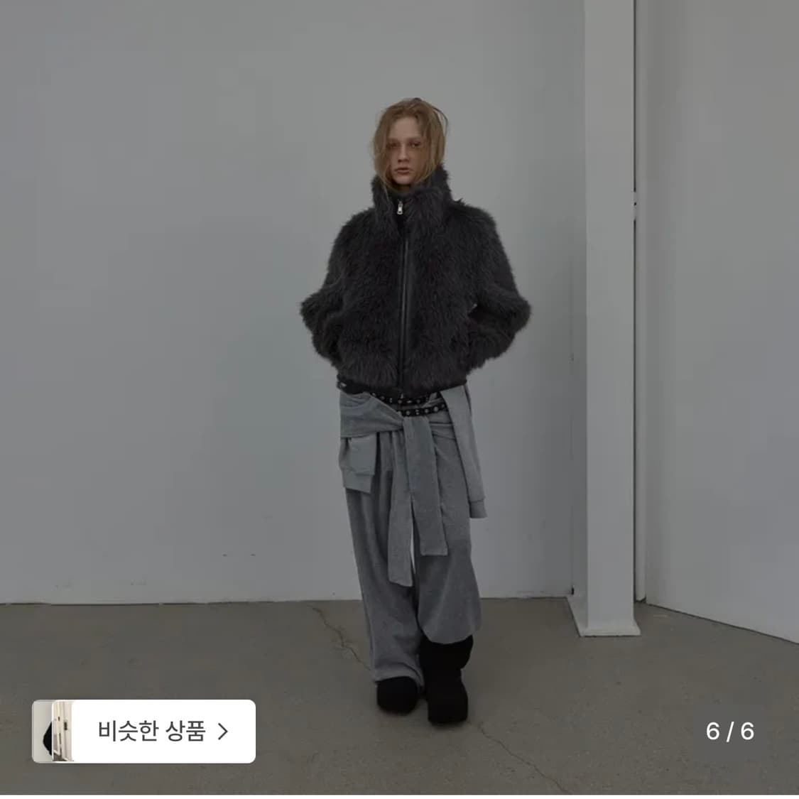 LCDC 퍼자켓 그레이 (새상품) 상품이미지6