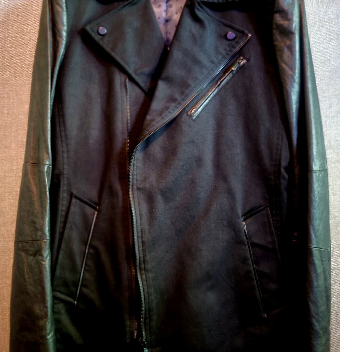 [미착용 새상품] 지이크 양가죽배색  트렌치코트 상품이미지6