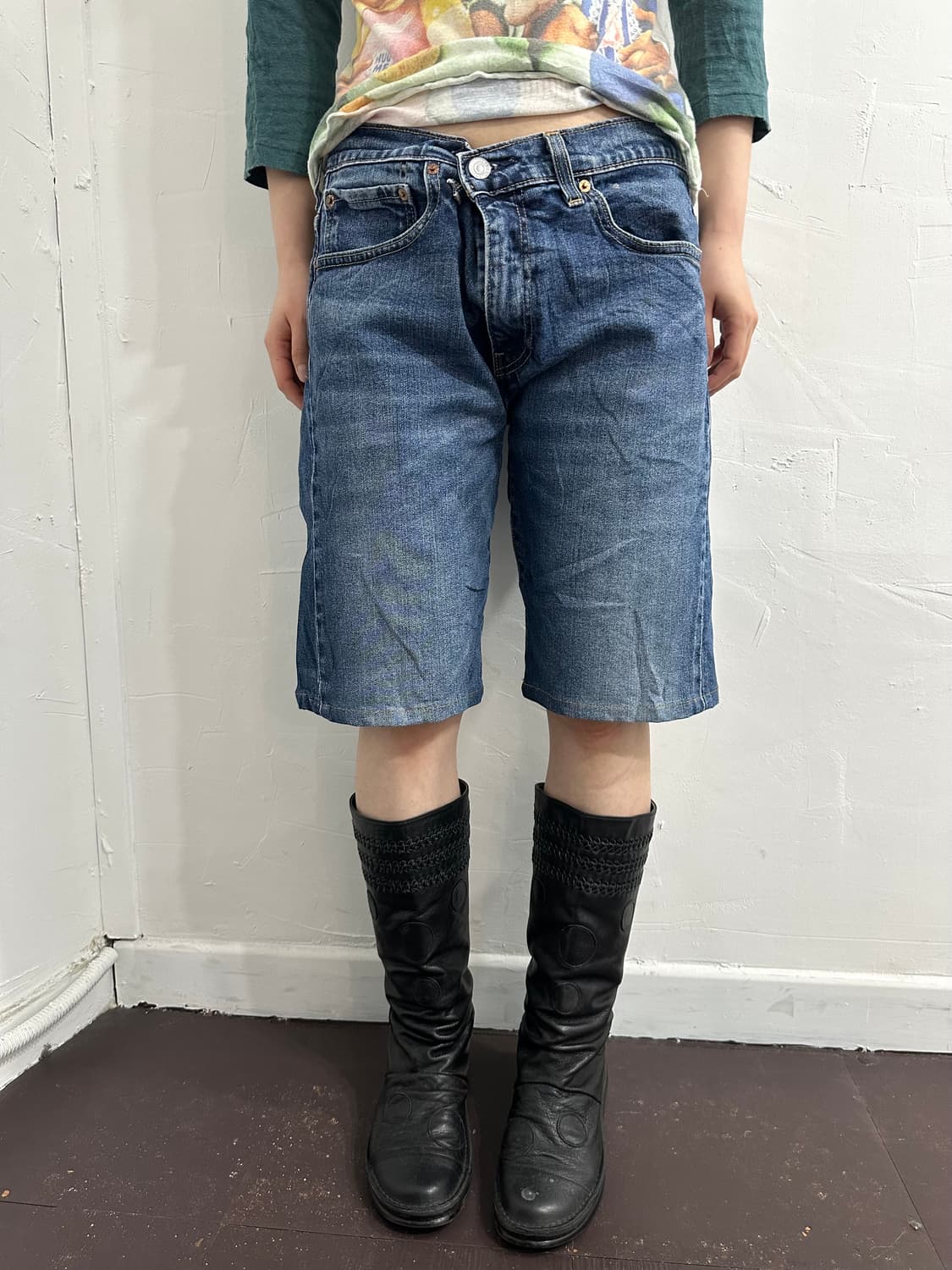 levis569 denim half pants 상품이미지1