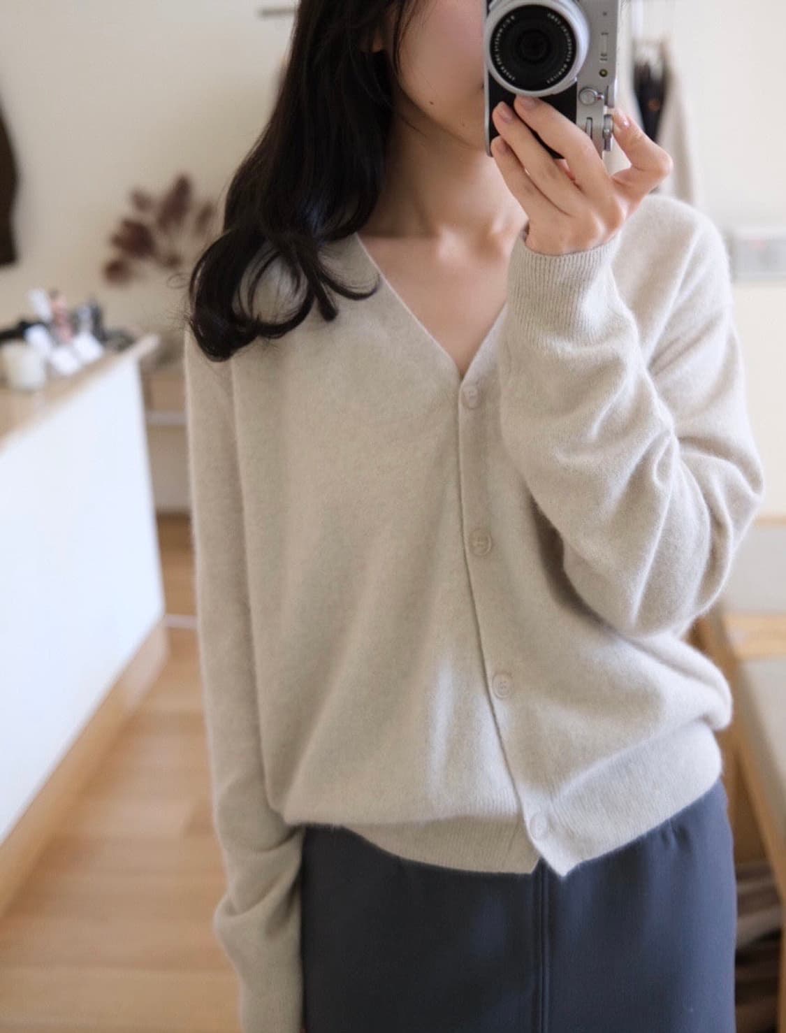 placor 플라코르 라쿤가디건 오트밀  상품이미지1