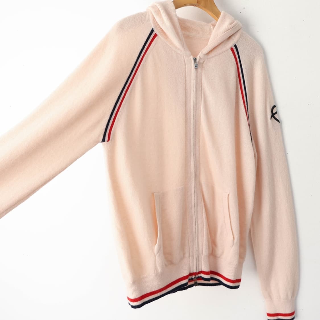 66/캐시미어100 니트 후드 집업 상품이미지5