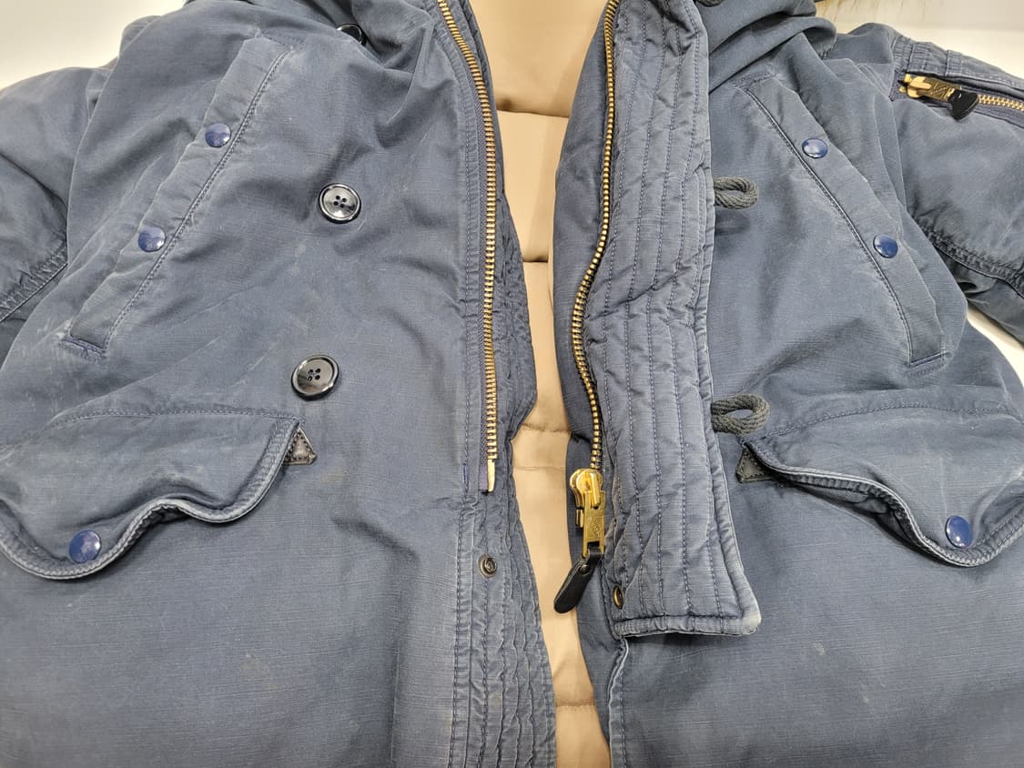 POLO 폴로 진스 성조기 워싱 데님 다운 파카 N-3B / 남 M
 상품이미지4