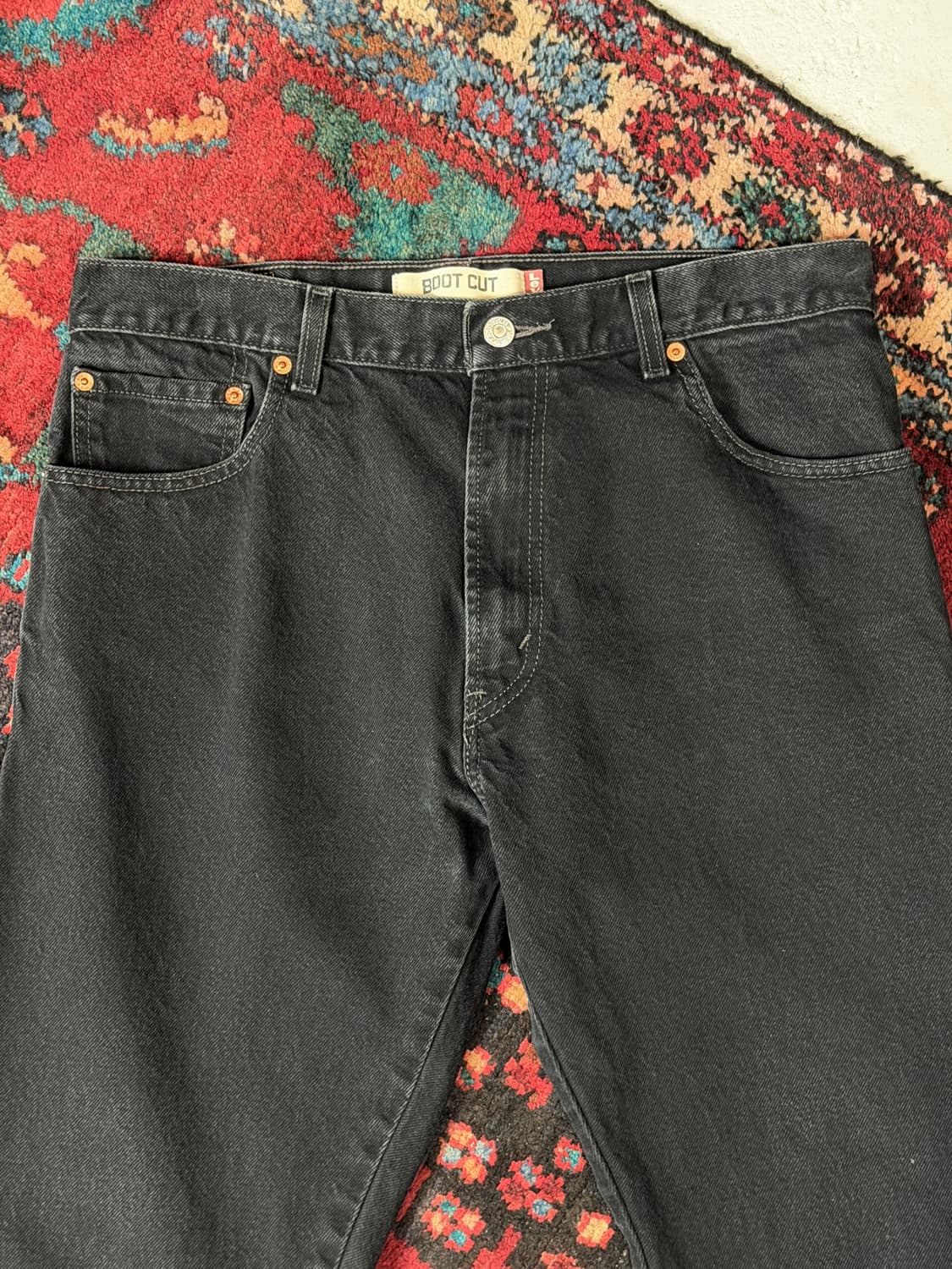 00's 리바이스 517 블랙 부츠컷 플레어진 상품이미지6