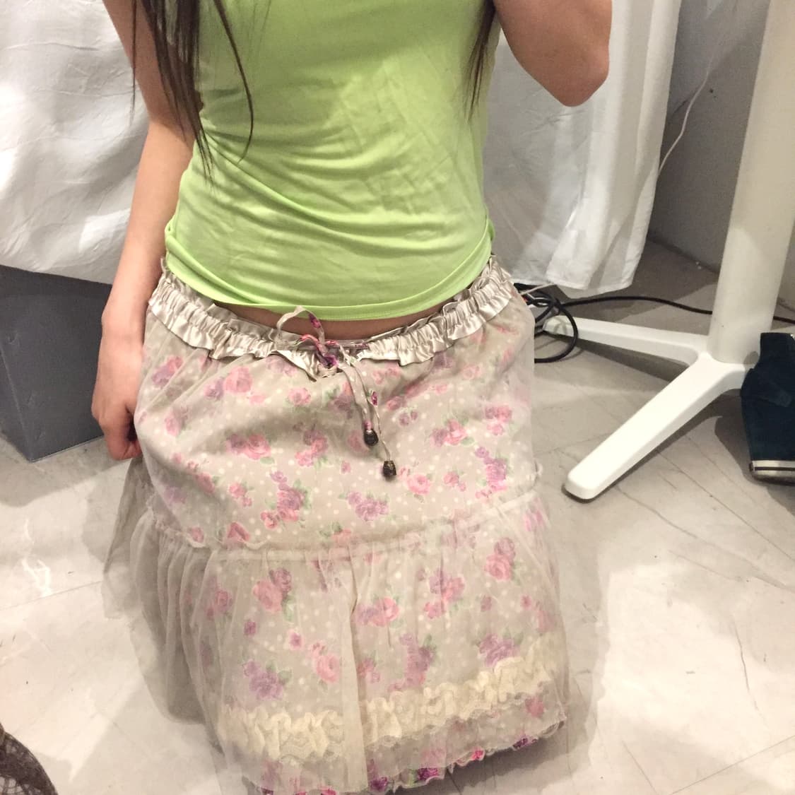 AXES FEMME 엑시즈팜 히메갸루 로걀 페어리 레이스 스커트 상품이미지1