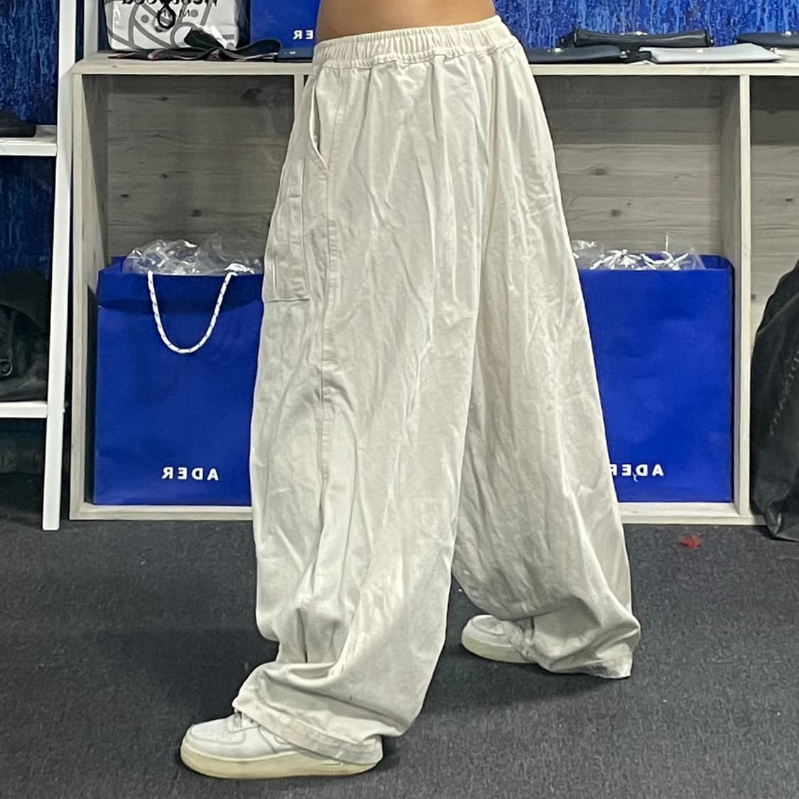 아이보리 벌룬 와이드 카고 팬츠 F  상품이미지2