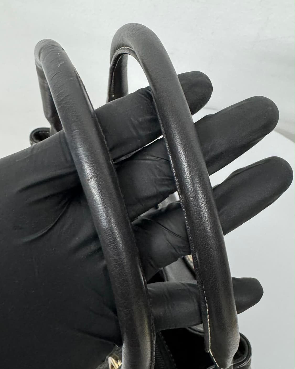 발렌시아가 00s 가죽 금장 숄더 호보백 블랙 토트 상품이미지10