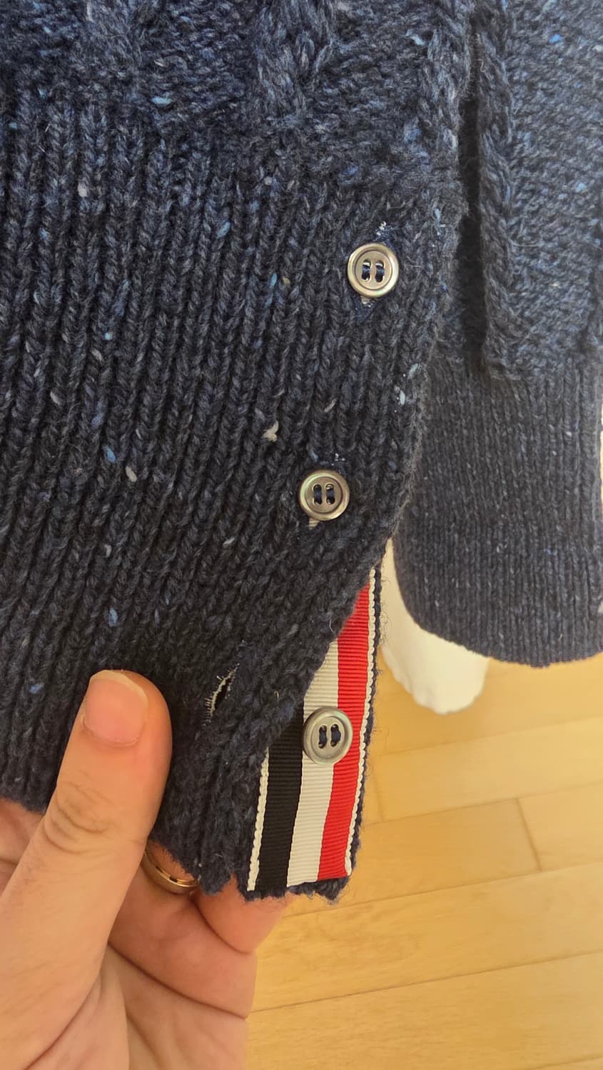 [25/4size] 톰브라운 도네갈 케이블 니트 가디건 4사이즈 상품이미지6