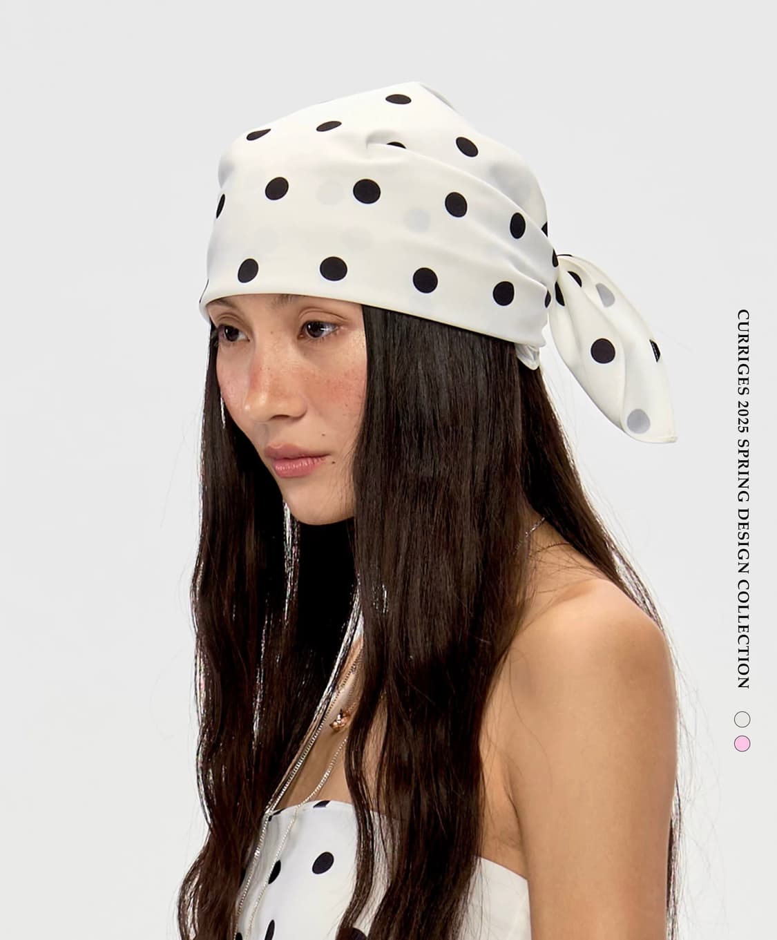 CURRIGES 도트 스카프 모자 상품이미지1