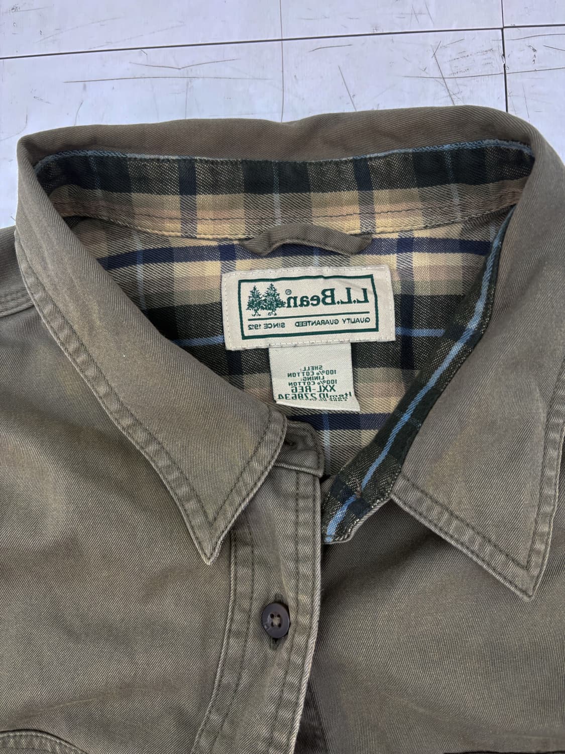 급처 Llbean 워크셔츠 XXL 상품이미지3