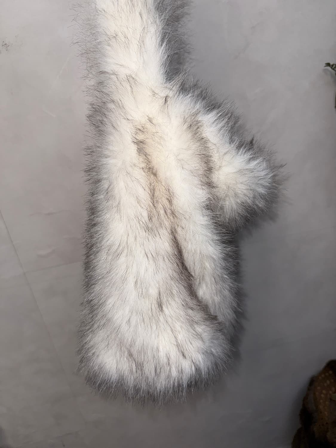 Mixed ivory eco fur bag 상품이미지3