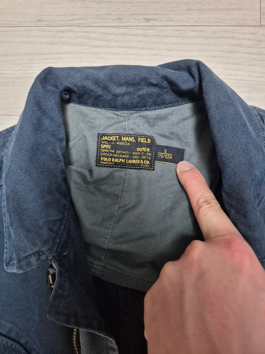 폴로 네이비 야상자켓 상품이미지2