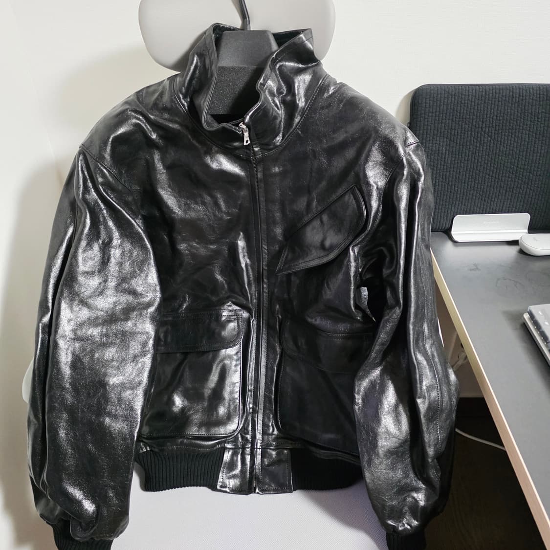 오라리 램 레더 블루종 25aw 3 상품이미지1