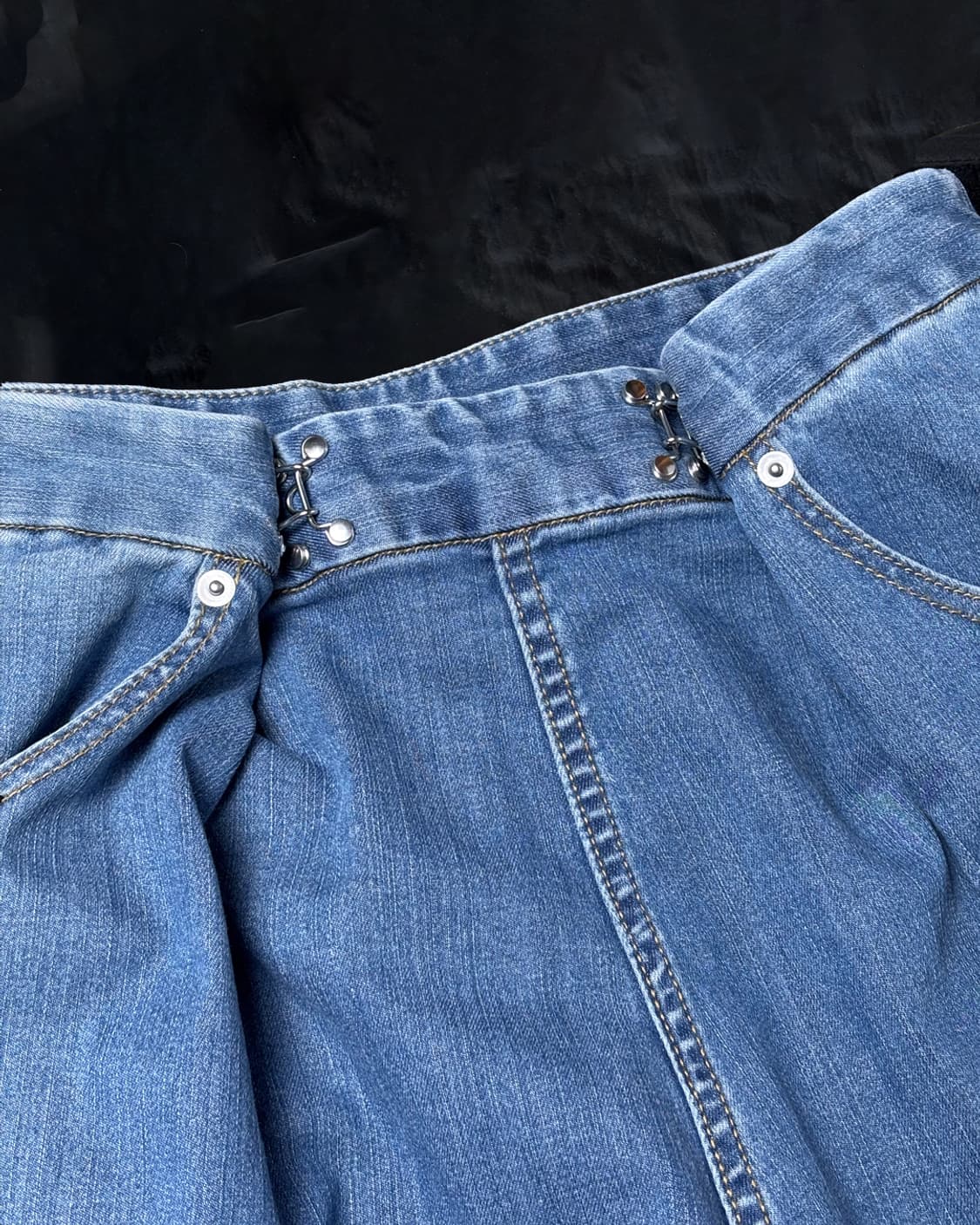 일본빈티지 클립 데님 상품이미지3