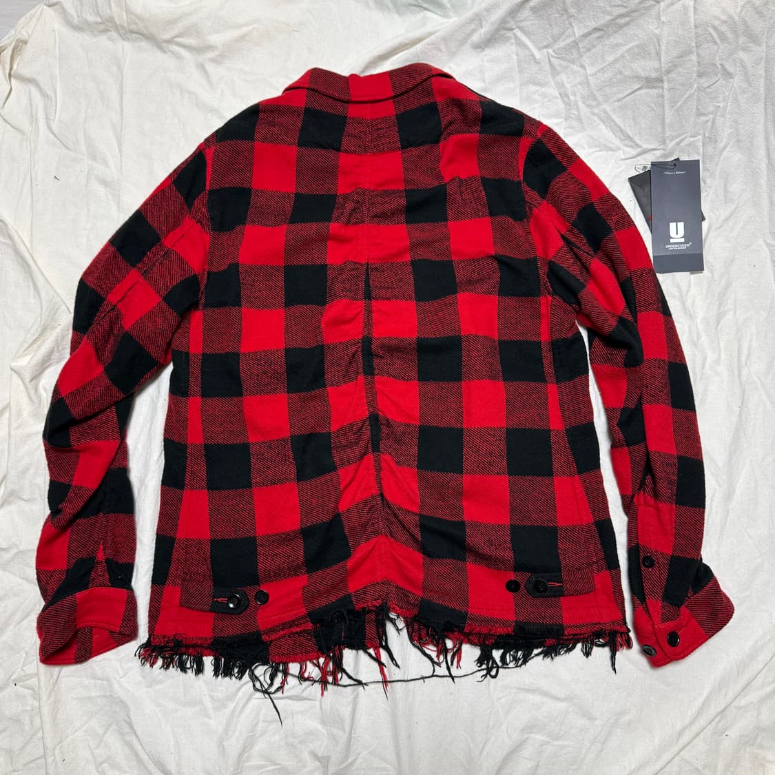 언더커버 축융 울 체크 셔츠 자켓 [5] 상품이미지2