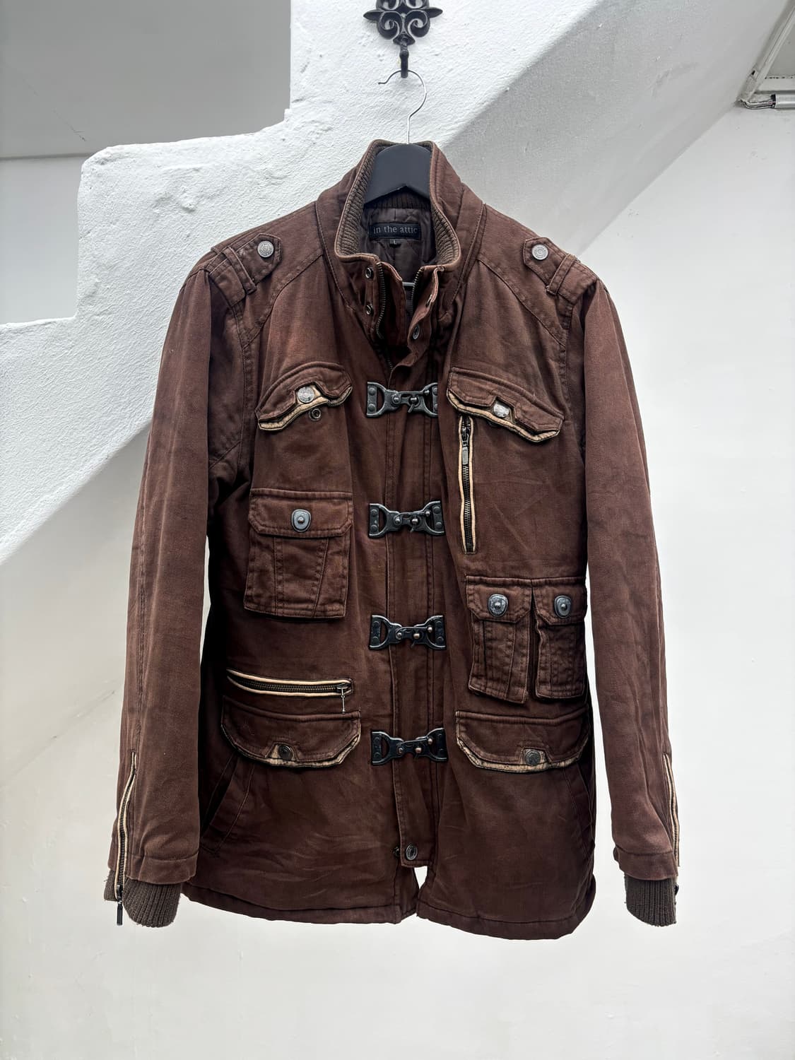 In the attic red brown gimmick jacket   상품이미지1