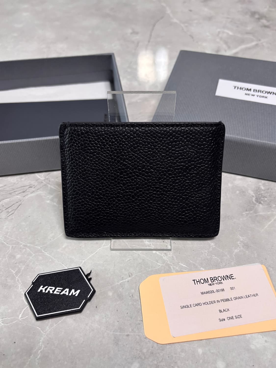 (정품) 톰브라운 페블 카드지갑 블랙 상품이미지2