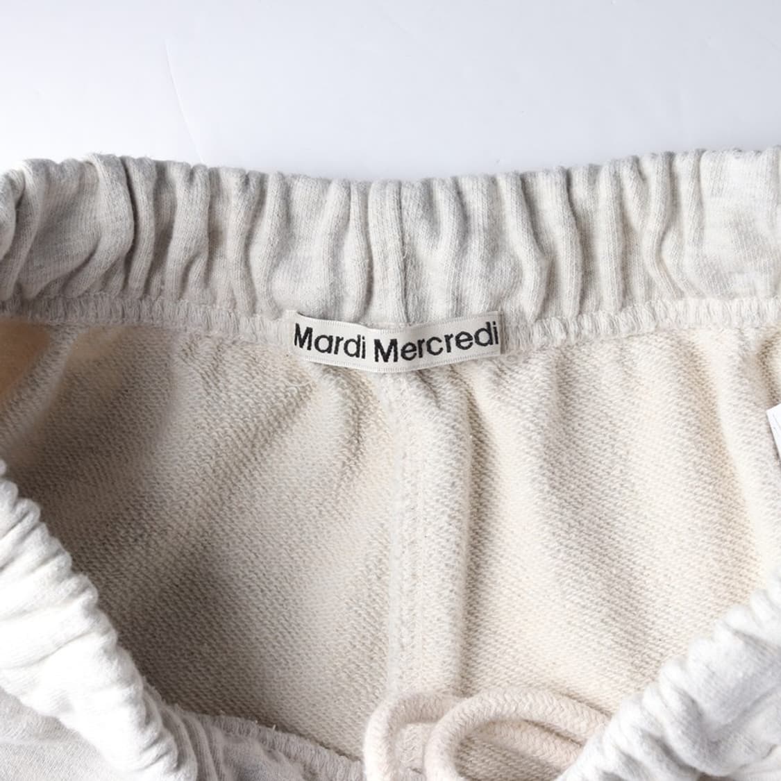 마르디 메크르디 플라워 로고 스웨트 조거 팬츠 오트밀 상품이미지6