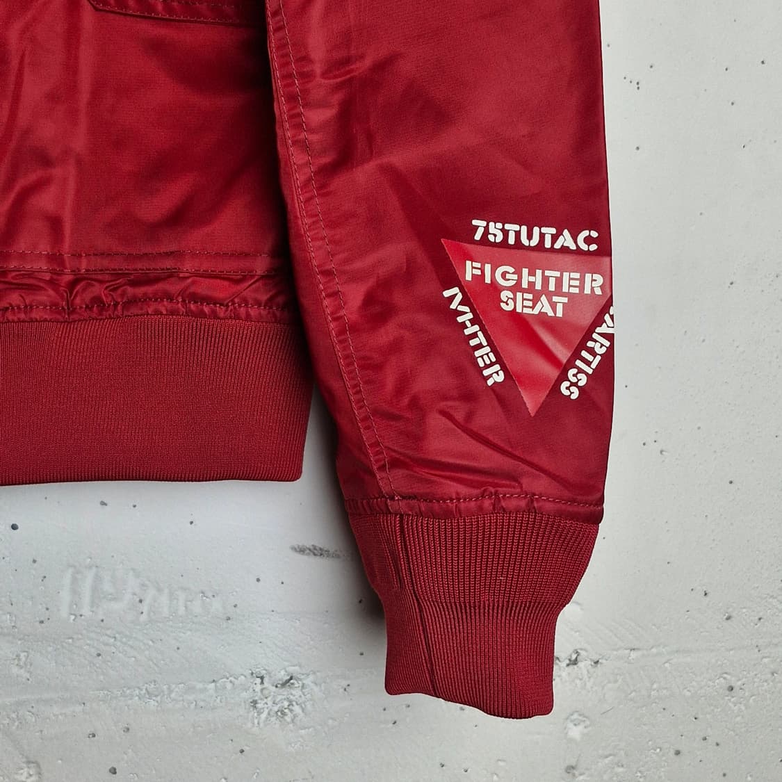 레이싱st 패치 봄버 블루종 항공점퍼 상품이미지4