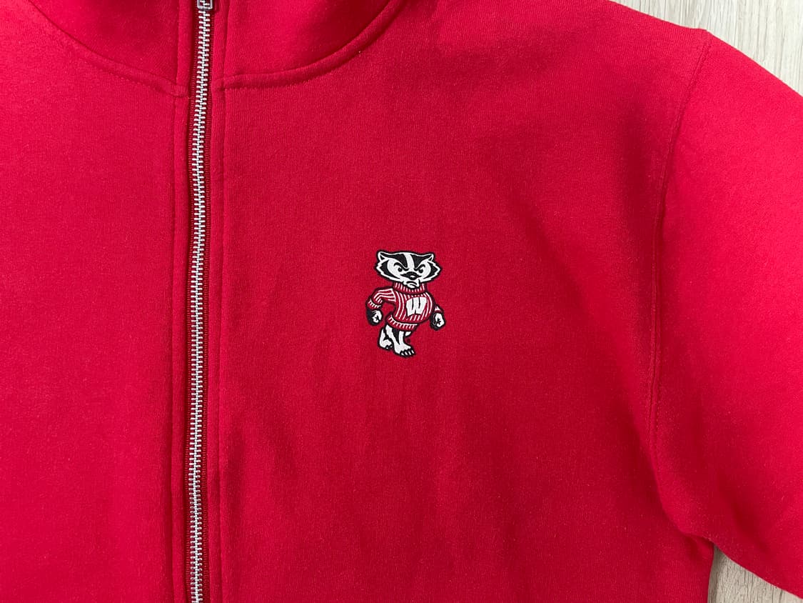 100) 90's 챔피온 미대학 위스콘신 스웻집업(RRL&LVC&폴로) 상품이미지5