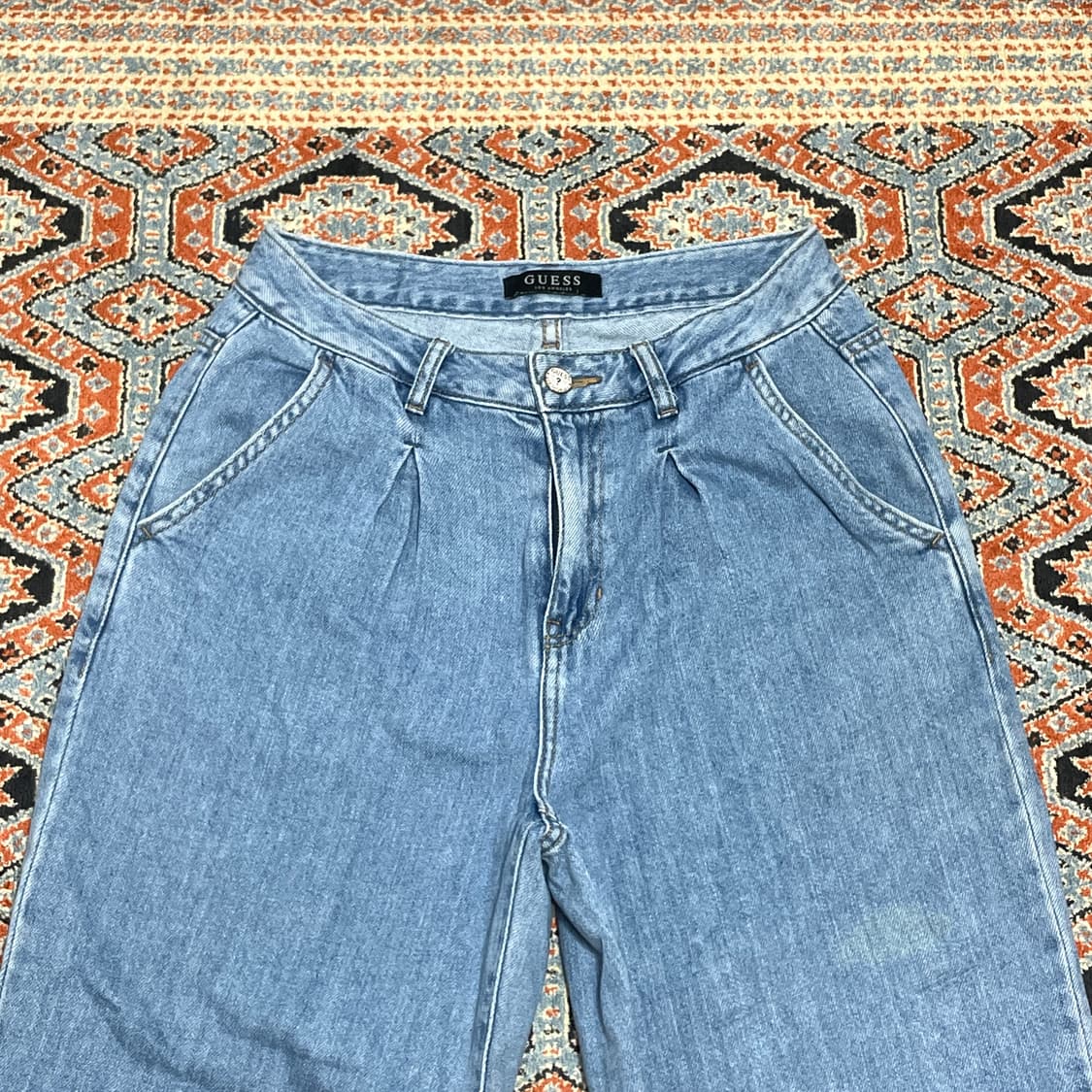 게스 연청 항아리 데님팬츠 여성27 상품이미지2