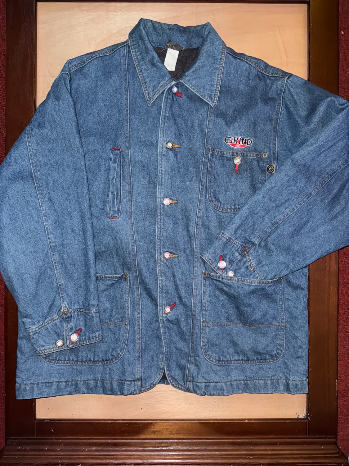 90s Grind Skateboard denim coverall 상품이미지1