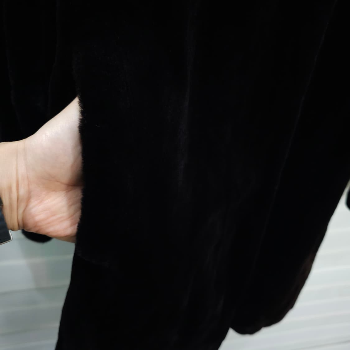 Roberto Valentino 깍은 사가밍크 코트- 우먼프리 상품이미지5