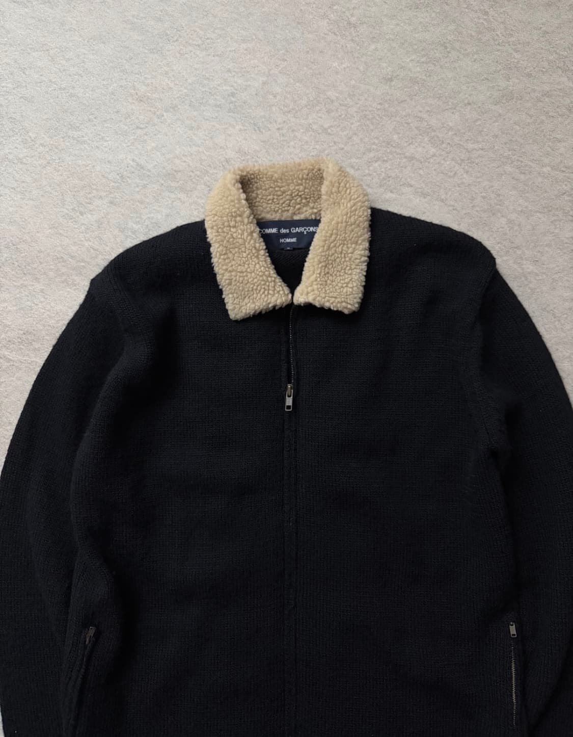 꼼데가르송 옴므 2005 시어링 니트집업 상품이미지3