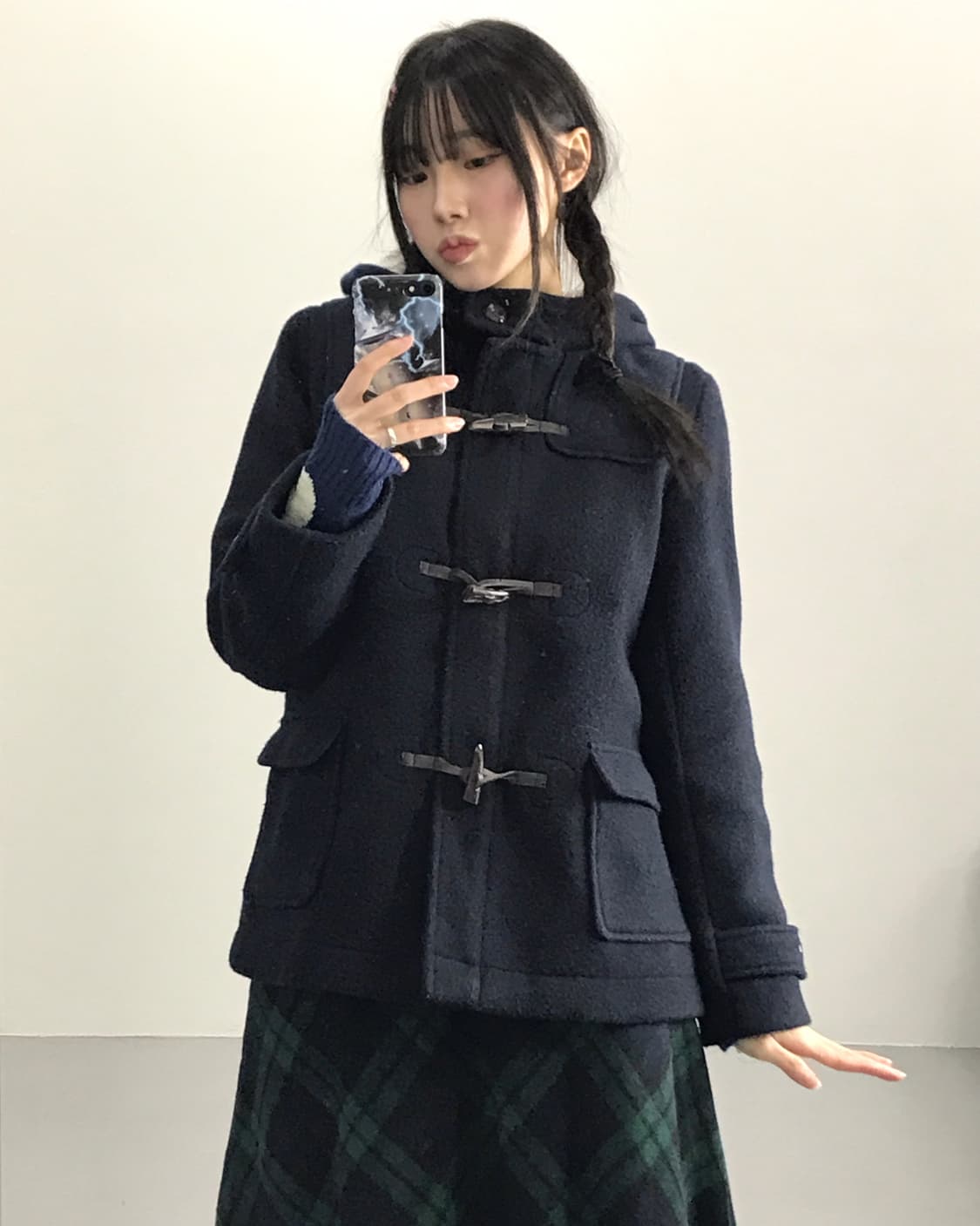 Jpn Classic Navy Hooded Duffle Coat 상품이미지2