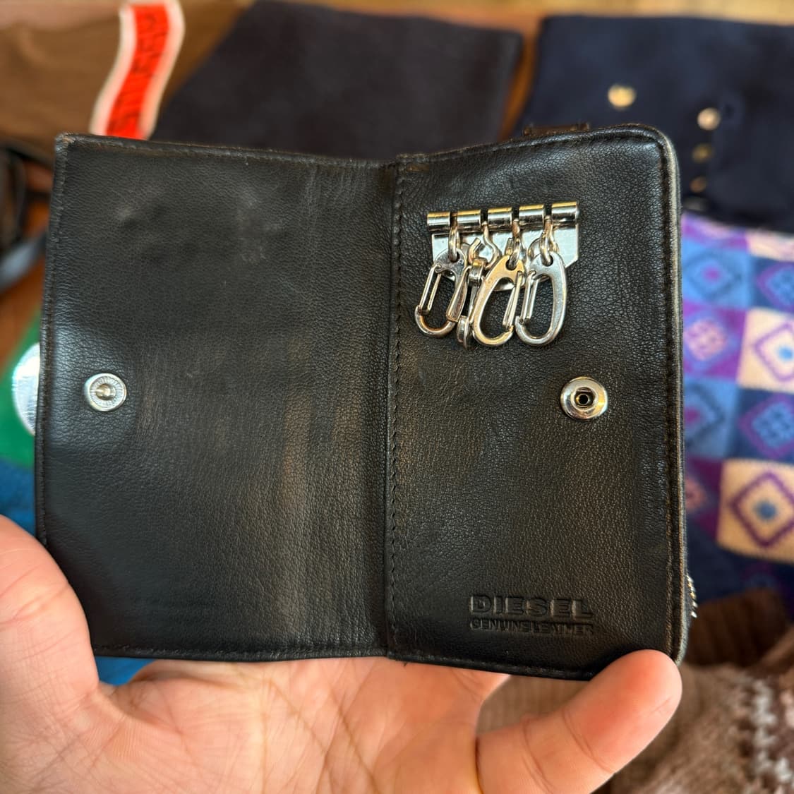 디젤 리얼레더 월렛 베이스 키링 루프 상품이미지3