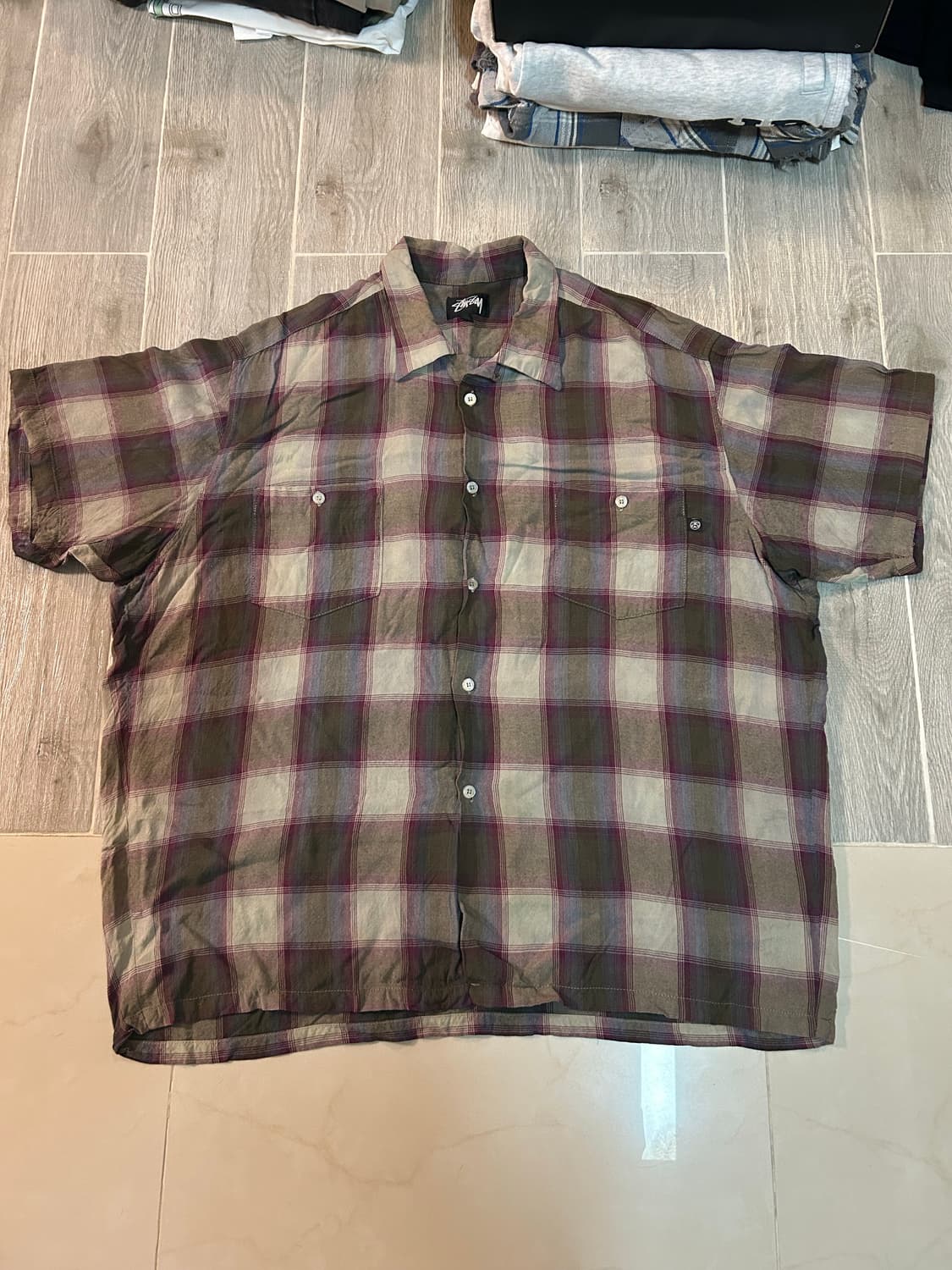 80s 스투시 블랙태그 셔츠 xl 상품이미지1