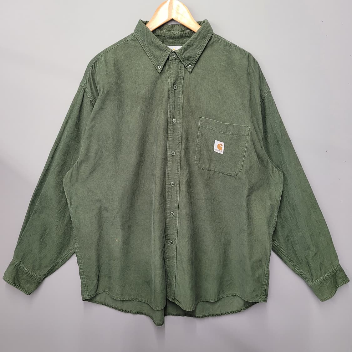 Carhartt 칼하트 코듀로이 셔츠 그린 상품이미지1