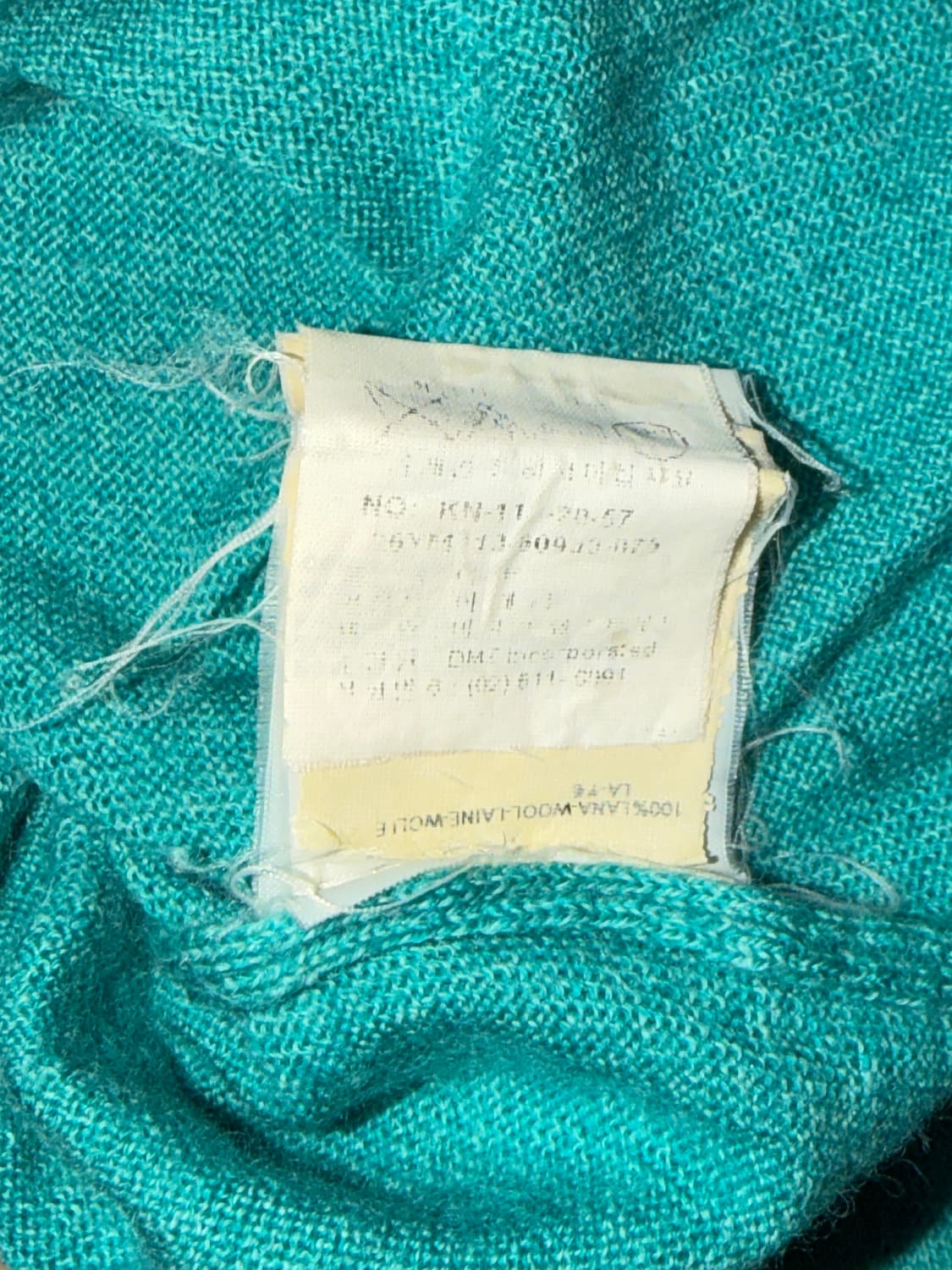 비비안웨스트우드 레드라벨 니트 스웨터세미크롭라운드유넥퍼프빈티지그린에메랄드 상품이미지5