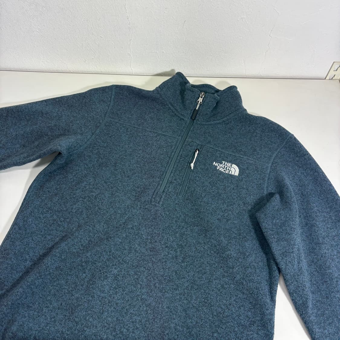 95 노스페이스 네이비 반집업 플리스 상품이미지2