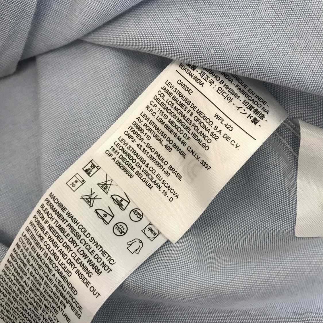 리바이스 포켓 워크셔츠 블루 [S] 상품이미지6