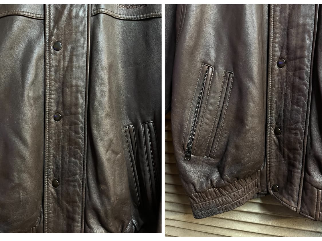 빈티지 램가죽 레더 자켓 브라운 #csz2039 상품이미지4